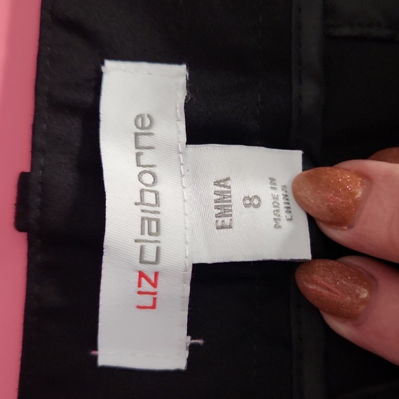 Liz Claiborne Emma Mid Rise Straight Fit Ankle Pa - Picture 5 of 7